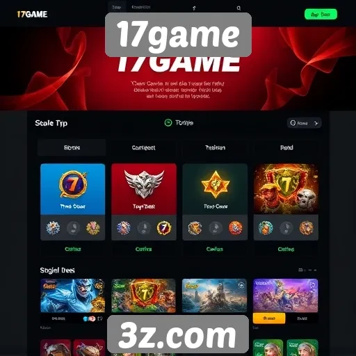 Avaliação da interface do usuário no site 17game